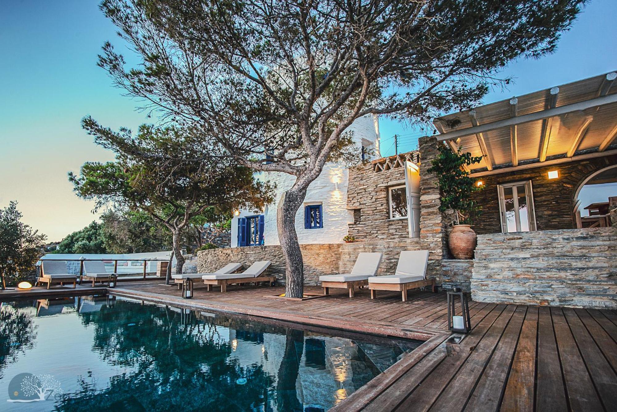 Zen Blue Mills Bed & Breakfast Koundouros ภายนอก รูปภาพ